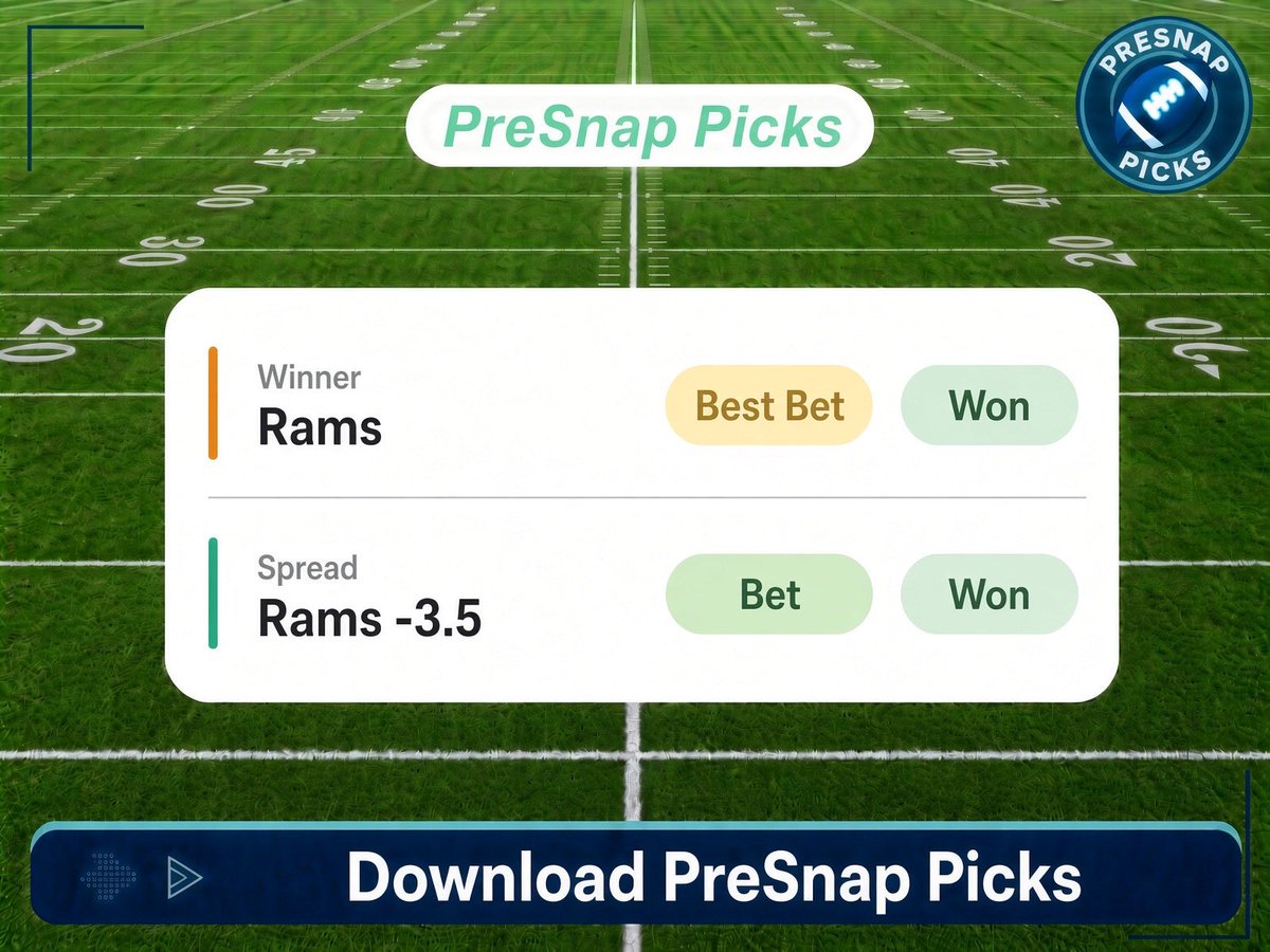 PaisanFore's tweet photo. PreSnap Picks Results 1pm Window
✅ Cowboys ML
✅ Cowboys +3
✅ DAL HOU Over 48.5
✅ Ravens ML
✅ Titans +11.5
✅ Bears ML
✅ Bears -3.5
✅ NYJ CHI Under 43.5
✅ Rams ML
✅ Rams -3

https://t.co/4jNtm3kJ9C https://t.co/k6NQvgvxL9
