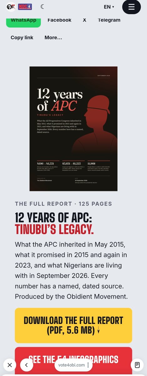 SamdGreat01's tweet photo. Moving around on this website

https://t.co/xKD2vvf2uf

I love that they have awesome resources that Nigerians can use

Short messages that can go on WhatsApp status, broadcast, etc, graphics and memes with scorecard of the APC government

Good one here https://t.co/T8kNocTN5b