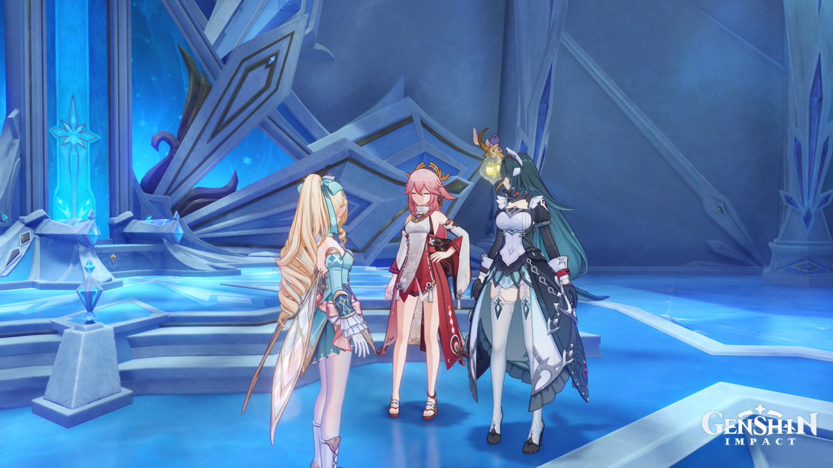 Koitar_212's tweet photo. Dude, our Ms.Danica is so tall. Dude!!!!

See when Yae Miko is trying to hide her tears by giving fake smile and making a alpha pose XD https://t.co/qLlHOy6kMP