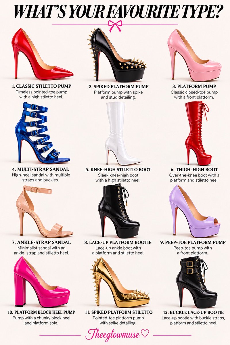 theeglowmuse's tweet photo. Pick your weapon, ladies. 👠� https://t.co/BHQcvz9fg7