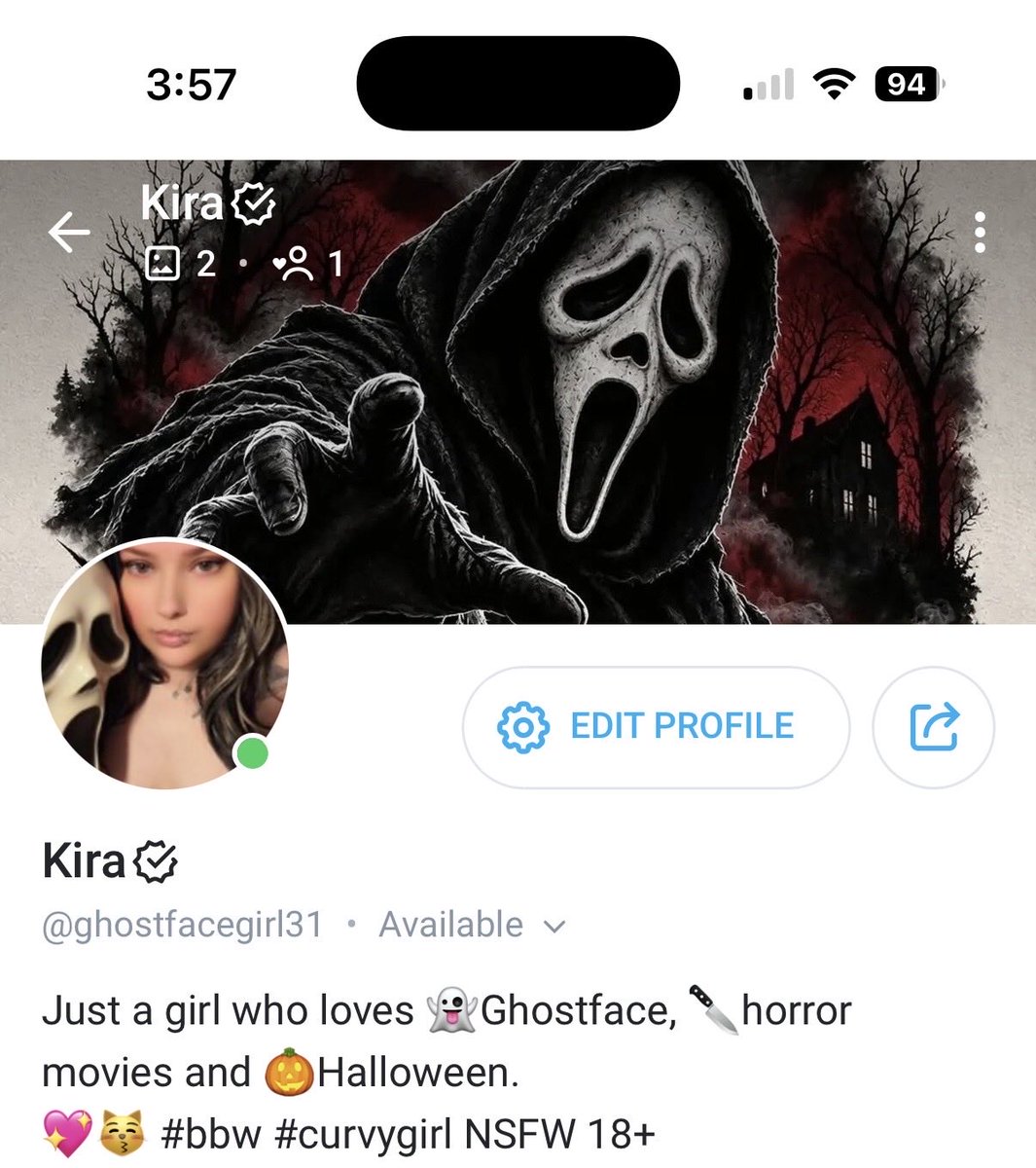 ghostfacegirl31's tweet photo. Subscribe to my OnlyFans for $8 a month 🖤😽 https://t.co/0jT6FXDyYz