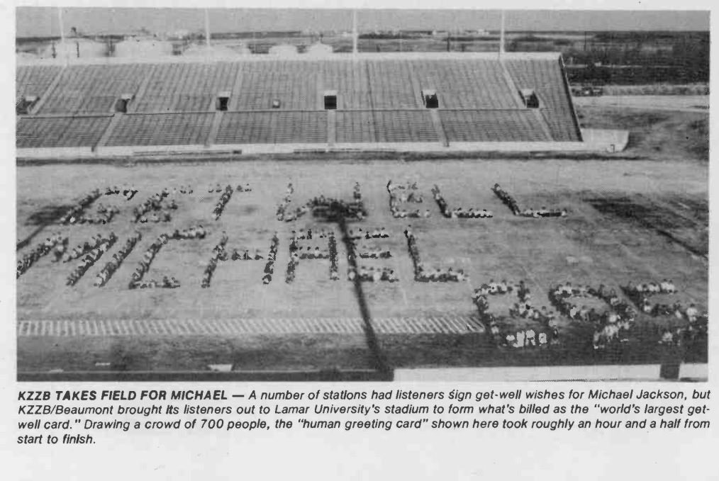 myapriest's tweet photo. many people gathered to spell out “get well michael” to show their wishes after the pepsi burn incident.🥹 https://t.co/EXhC13Nww4