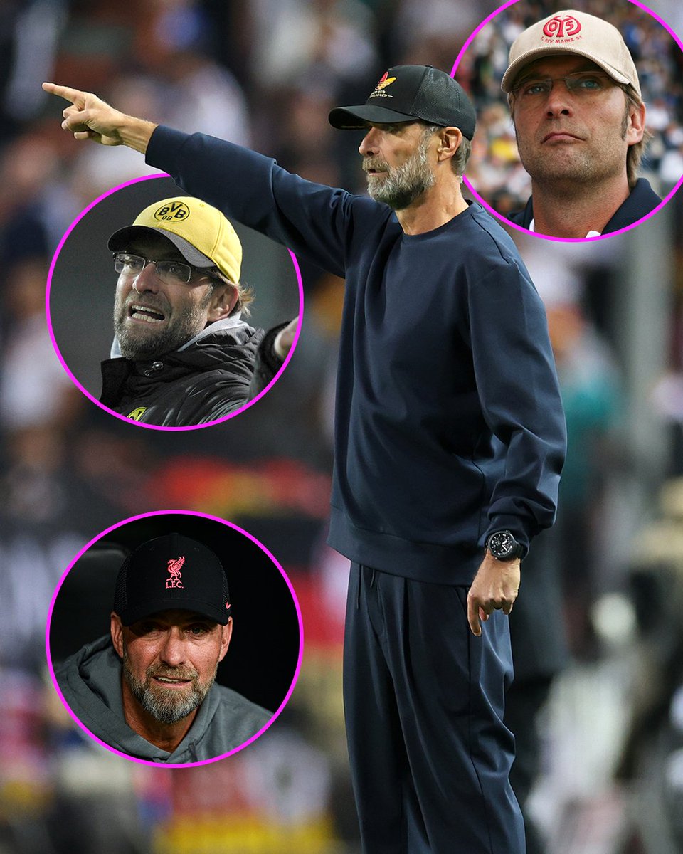footballontnt's tweet photo. Jürgen Klopp loves representing his side by wearing their official caps 😅🧢 https://t.co/KpodUhMXlm