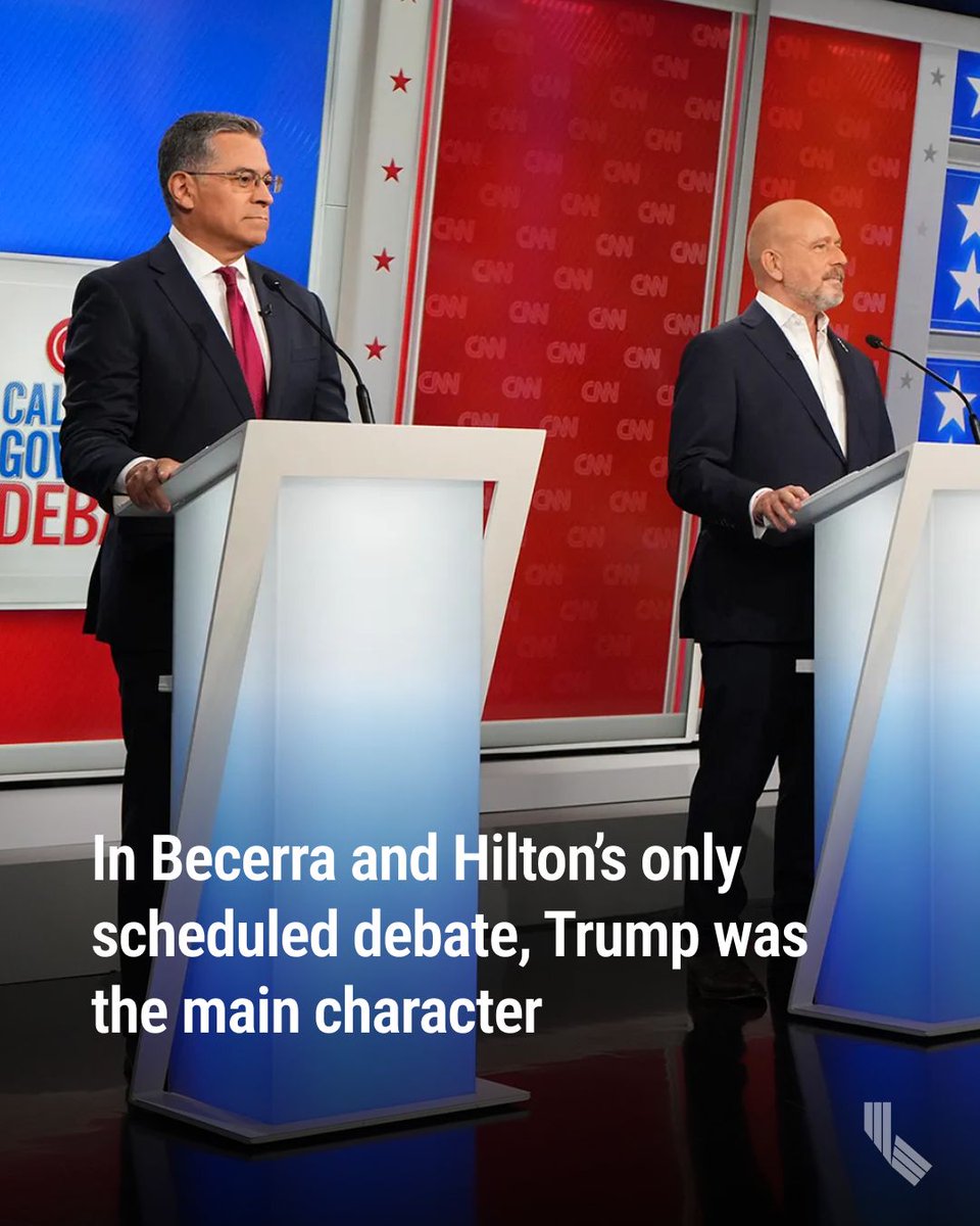 CalMatters's tweet photo. Californians watching Wednesday nightโs gubernatorial debate would be forgiven for thinking the candidates for governor are President Donald Trump and the Democratic Party. https://t.co/FBNPcuZ2NJ
๐ธ Grace Widyatmadja https://t.co/G4iIgsMmd1