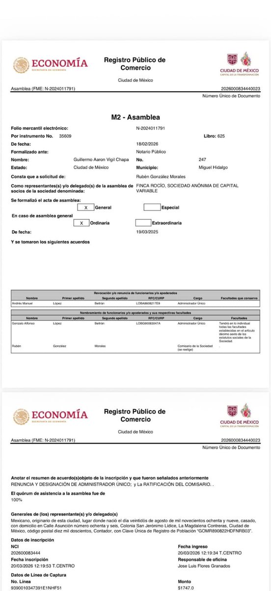 noticiasredmx's tweet photo. No que el que nada debe❓️

Informa @jorgegogdl que Andy López Beltrán dejó de ser administrador único de "Chocolates Rocío"

Ahora la empresa queda en manos de Gonzalo López Beltrán

El cambio se dio cuando la FGR empezó a vigilar a Amilcar Olán

#SomosRedd https://t.co/uyeMrTfmfM