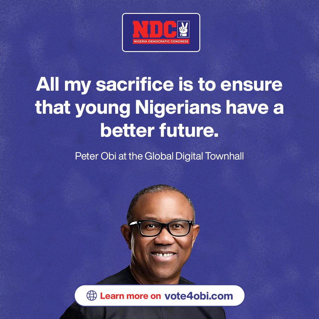 Vote4OK2027's tweet photo. They were subjected to a lot. Still, they stood. 💙

H.E Peter Obi(@PeterObi) apologised on behalf of the nation to the Akwa Ibom supporters, and promised that no sacrifice made in this movement will be in vain. His own sacrifice is for one reason: 

"a better future for young Nigerians."

Visit https://t.co/B8S1cOCJKF to join the movement.

#NDC #Vote4Obi #MyTwentyVotersForObiKwankwaso