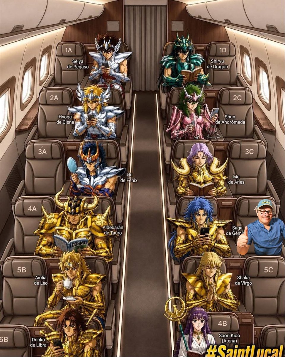 JAVODUB's tweet photo. Si fueras en un vuelo donde están todos los caballeros del zodiaco con quién te gustaría ir? Yo ya aparté el mío. https://t.co/jMU5WIidtf
