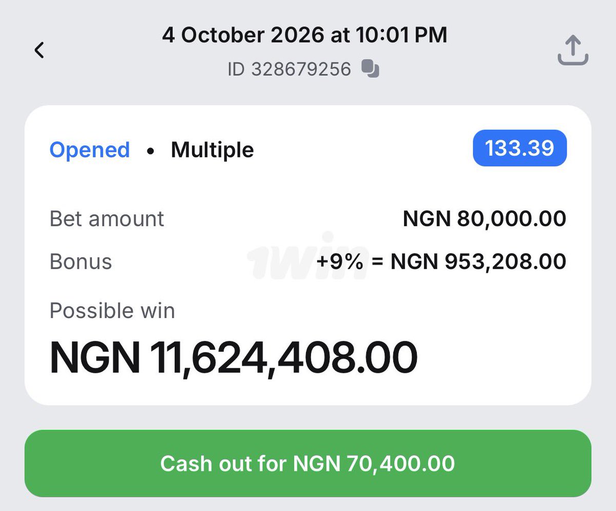 Docchris_'s tweet photo. 1Win CODE  = 6Sv8tl49

133 odds ⚽️🔥

Register on 1Win here ⬇️
➡️ https://t.co/789ztcKIdH

➡️PROMO CODE: MRCHRIS
Use my promo code for 500% bonus on your first 4 deposits https://t.co/oPnbPS1N6a