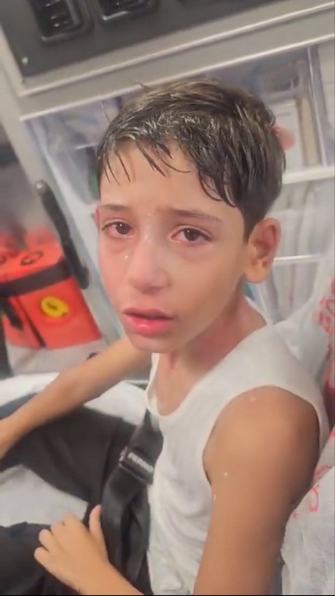 EthanLevins2's tweet photo. Israel has RELEASED the terrorist who HOSPITALIZED this Armenian Christian child in Jerusalem the other day. 

William was walking through Jerusalem's Armenian quarter when a jewish terrorist paper sprayed and assaulted him. 

William nearly lost his eyesight as a result. https://t.co/uJlqEajP4y