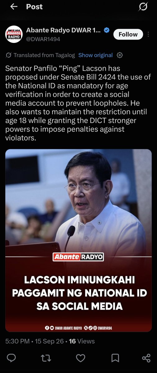 YtAnthrGFan's tweet photo. This censorship and surveillance doesn't stay within the EU.

The Philippine government already tried and failed to get Reddit to remove criticism of politicians. They then fast tracked regulations like #ageverification, threatened Reddit and Discord and then banned the latter. https://t.co/wxOYI9gJJZ