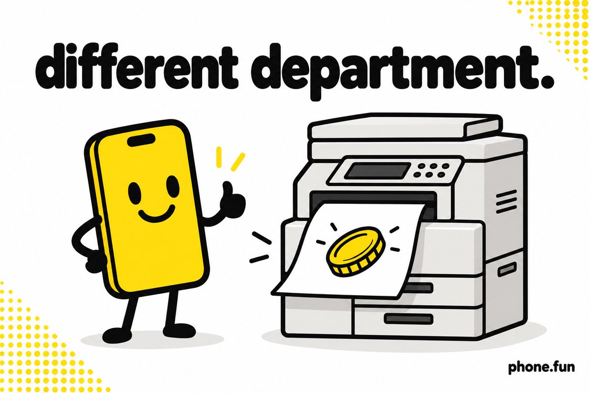 phonedotfun's tweet photo. the family group chat still thinks you fix printers.

wait until they find out you launch coins from your phone. https://t.co/NhvSS6tSn0