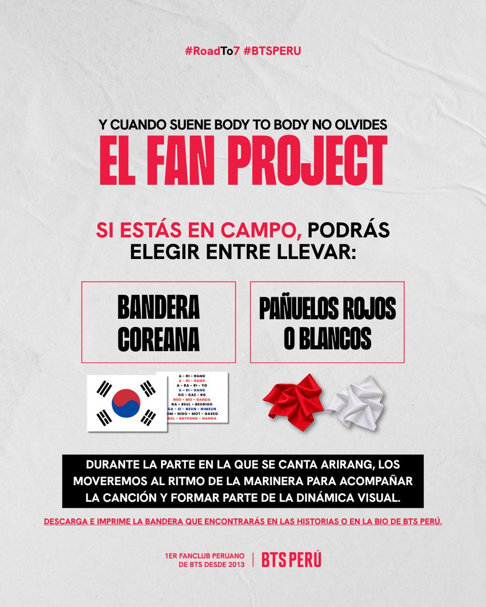 bts_peru1's tweet photo. ARMY, ¿YA TIENEN TODO LISTO PARA LOS TRES DÍAS DE CONCIERTO? 💜🇵🇪

El 7, 9 y 10 de octubre por fin estamos juntas en Lima, y queremos que lo vivamos con todo resuelto: sin dudas, sin carreras de último minuto y cuidándonos entre todas.

Por eso preparamos esta guía definitiva para ARMY de Perú. Desliza y guárdala 📖