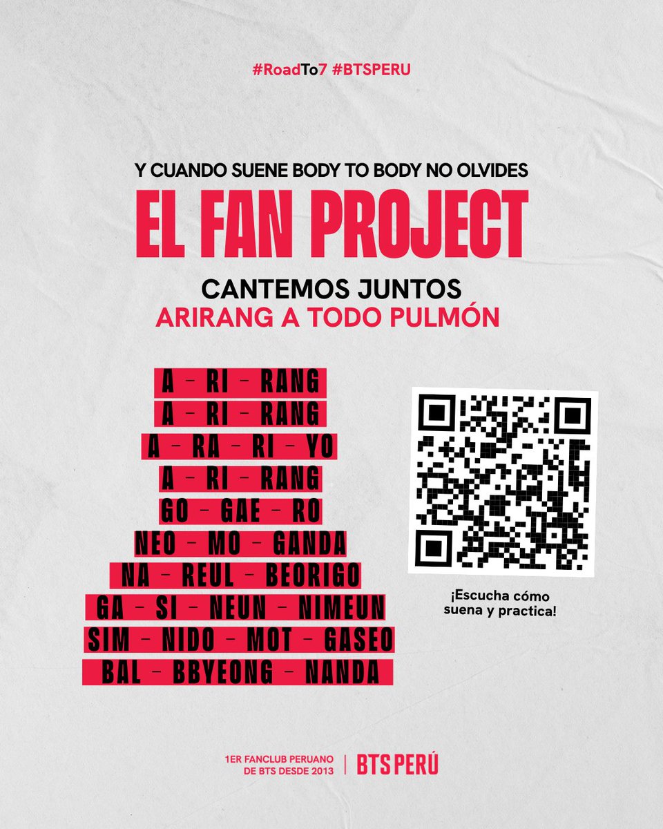 bts_peru1's tweet photo. ✨ Cómo y a qué hora entrar el día del concierto, incluido el soundcheck
✨ Lo que NO se puede llevar. Revísalo antes de armar tu bolso 🎒
✨ El Fan Project de ARIRANG: qué llevar si estás en campo y qué hacer si estás en tribuna
✨ Los fanchants de ARIRANG y "Come Over", con QR para escuchar y practicar 🎶
✨ El momento especial por el cumpleaños de Jimin el 10 de octubre 🎂
✨ Recomendaciones para cuidarnos entre todas y primeros auxilios básicos +