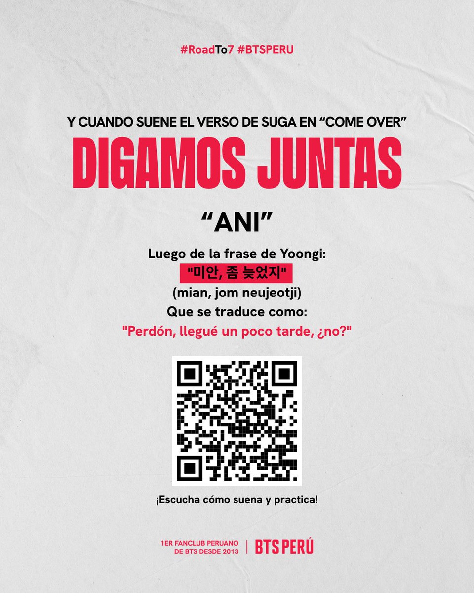bts_peru1's tweet photo. ✨ Cómo y a qué hora entrar el día del concierto, incluido el soundcheck
✨ Lo que NO se puede llevar. Revísalo antes de armar tu bolso 🎒
✨ El Fan Project de ARIRANG: qué llevar si estás en campo y qué hacer si estás en tribuna
✨ Los fanchants de ARIRANG y "Come Over", con QR para escuchar y practicar 🎶
✨ El momento especial por el cumpleaños de Jimin el 10 de octubre 🎂
✨ Recomendaciones para cuidarnos entre todas y primeros auxilios básicos +