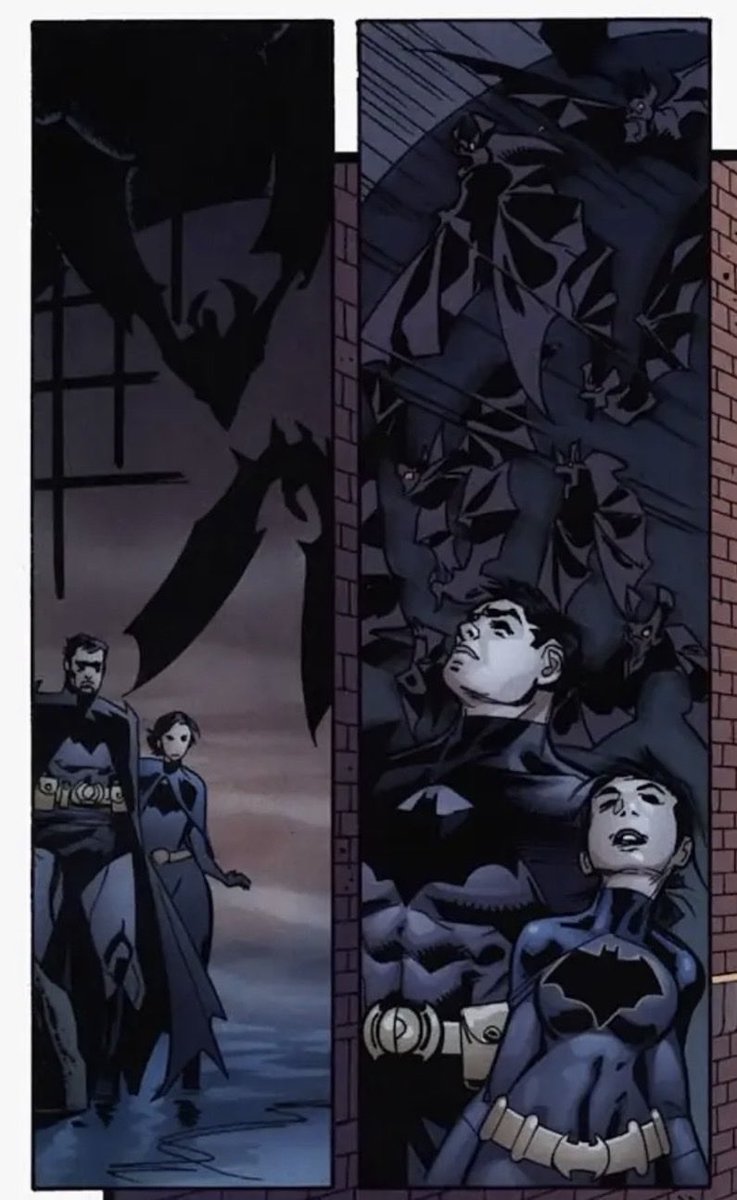 gothamdayz's tweet photo. the bat &amp; his daughter https://t.co/TMhiyIIVoW