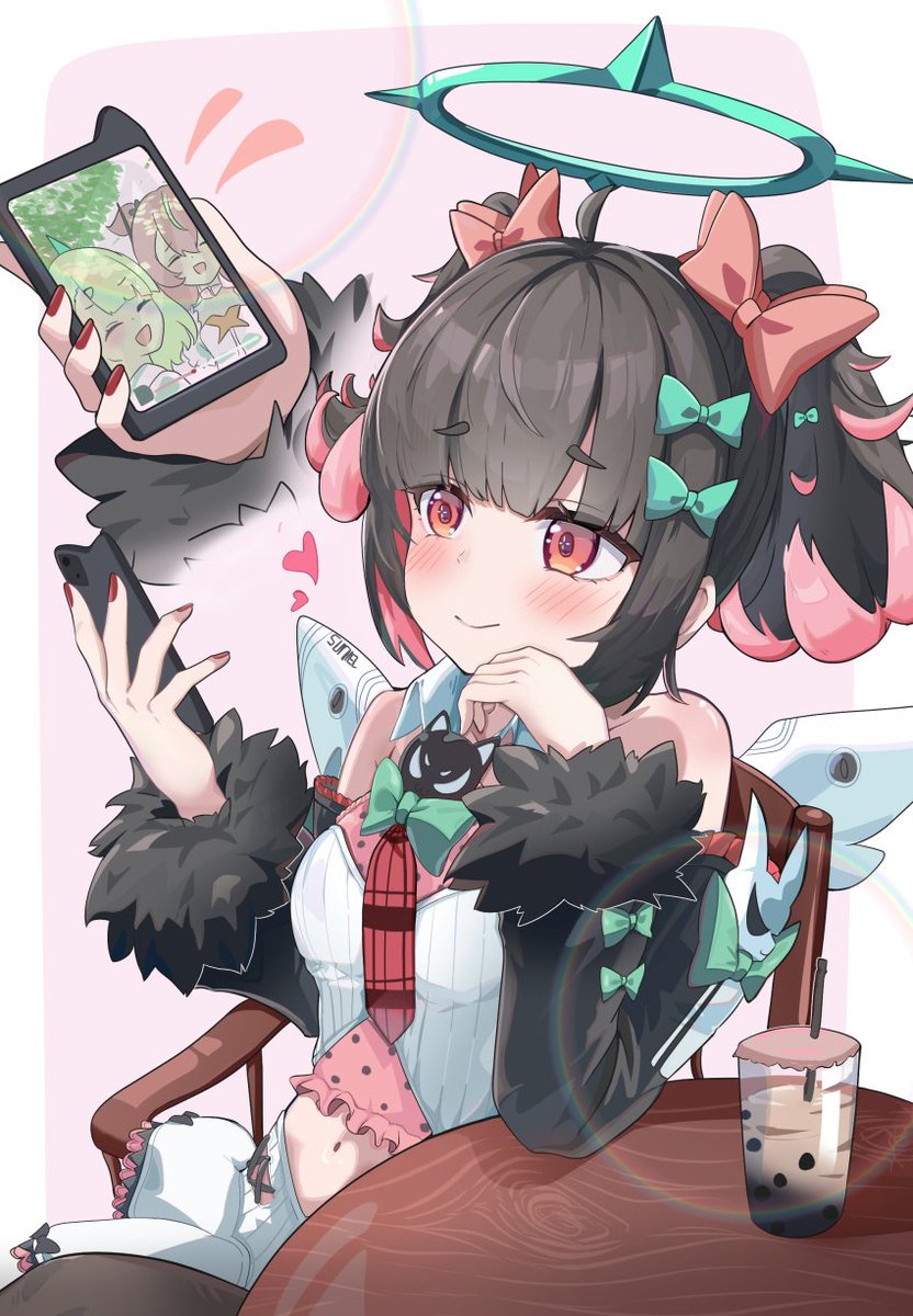 Delul_Angel's tweet photo. "Oh! Hey there, I didn't notice you came by. Aria and Sunna are out on a little date so I'm holding down the fort. 

Don't they look so precious together like that?" https://t.co/9ut5RHLJlF