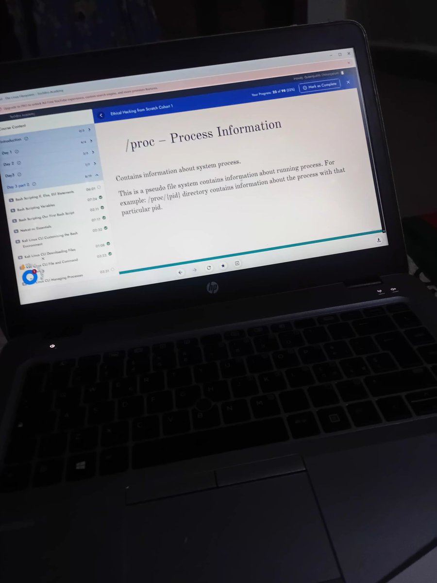 Qj_tiara's tweet photo. Day 5 of my Ethical Hacking journey 🔐

Revisited Netcat for end-to-end communication, explored the Linux directory structure, and continued exploring OSINT tools.

Still learning. Still showing up. 🚀

#Cybersecurity #EthicalHacking https://t.co/1yfYbGuFzs
