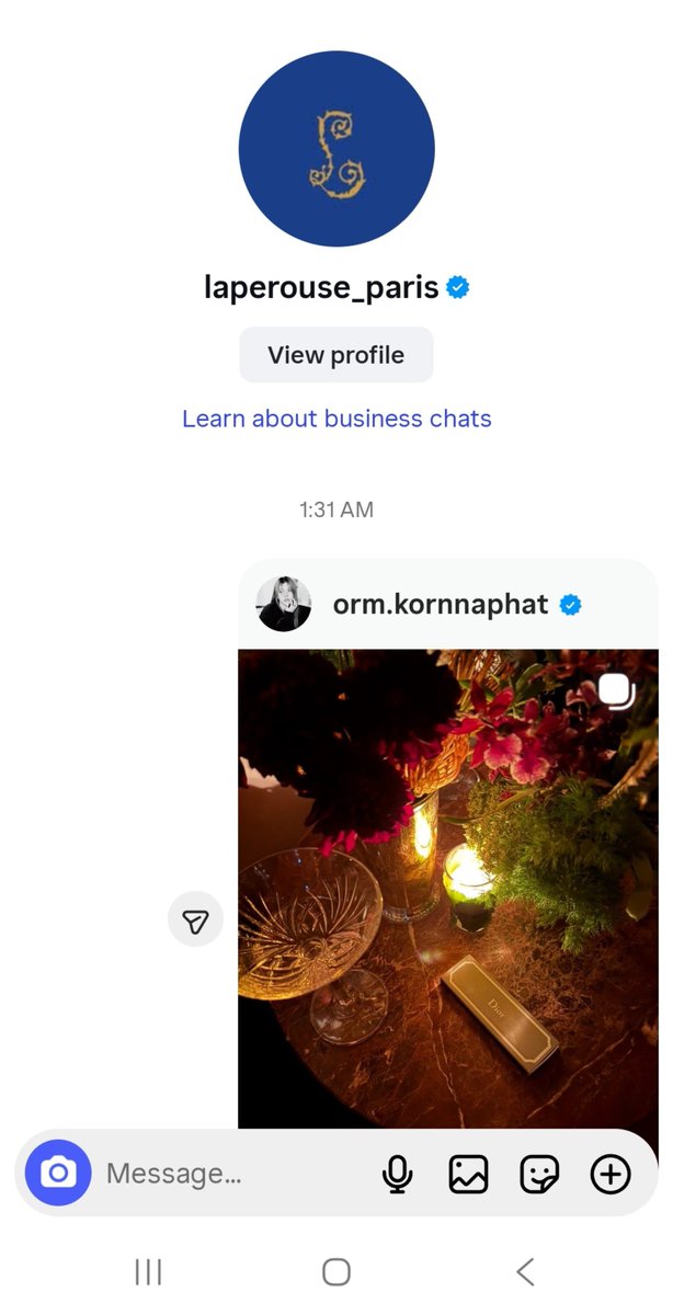 justine_debs's tweet photo. Sorry, but I had to. 😎👌
 I just waited for Nong Orm to post something related to the after show images … then I sent them her post. And guess what? They actually reposted her on their story. 

La Pérouse is one of Paris’ high-end hotspots, and when I checked my mutuals, so many of them were from fashion and PR middle east specially like head of pr in vogue arabia  😅 That’s exactly why these little moments matter.

Let them see firsthand the kind of impact Orm holds. Her influence speaks for itself. Now imagine that impact when it’s connected to Dior. 🤍🔥 
Just go and like their story  it really helps. ☺️🤍

https://t.co/sHY0j6WCep

Still, we have two hours 😅 I thought I had sent this post yesterday, but because of the terrible Wi-Fi at the airport, I wasn’t able to send it.

#OrmKornnaphat #LingormDiorSummer27 
#OrmKornnaphatDiorSummer27
#Dior #DiorSummer27
#Lingorm #PFW @XFashion @ormmormm