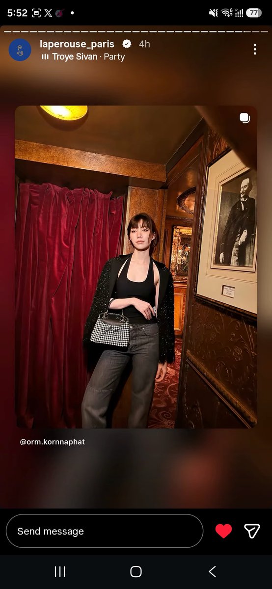 justine_debs's tweet photo. Sorry, but I had to. 😎👌
 I just waited for Nong Orm to post something related to the after show images … then I sent them her post. And guess what? They actually reposted her on their story. 

La Pérouse is one of Paris’ high-end hotspots, and when I checked my mutuals, so many of them were from fashion and PR middle east specially like head of pr in vogue arabia  😅 That’s exactly why these little moments matter.

Let them see firsthand the kind of impact Orm holds. Her influence speaks for itself. Now imagine that impact when it’s connected to Dior. 🤍🔥 
Just go and like their story  it really helps. ☺️🤍

https://t.co/sHY0j6WCep

Still, we have two hours 😅 I thought I had sent this post yesterday, but because of the terrible Wi-Fi at the airport, I wasn’t able to send it.

#OrmKornnaphat #LingormDiorSummer27 
#OrmKornnaphatDiorSummer27
#Dior #DiorSummer27
#Lingorm #PFW @XFashion @ormmormm