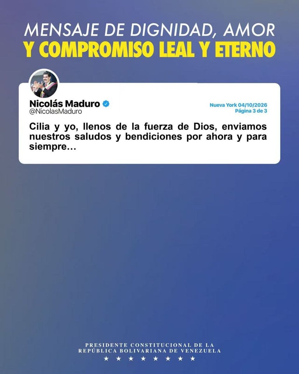 NicolasMaduro's tweet photo. Seguimos unidos, abrazando por siempre a quien nos despertó y nos formó para lo grande: el gran Comandante Presidente Hugo Chávez. https://t.co/Wl1u64c5Ch
