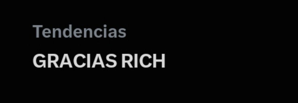 yxcubi's tweet photo. Y digan conmigo: GRACIAS RICH https://t.co/uB3gSqGOXG