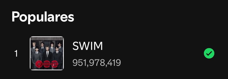 mxcharts's tweet photo. “SWIM” está a menos de 50M streams de superar 1,000M (1B) de reproducciones en Spotify. 

Al ritmo actual alcanzará la meta en 18 días ¿podemos hacerlo en menos tiempo ARMY?  

ARMY KEEP SWIMMING 
#SWIMTo1B #KEEPSWIMMING #BTS https://t.co/nzGdtrLmev