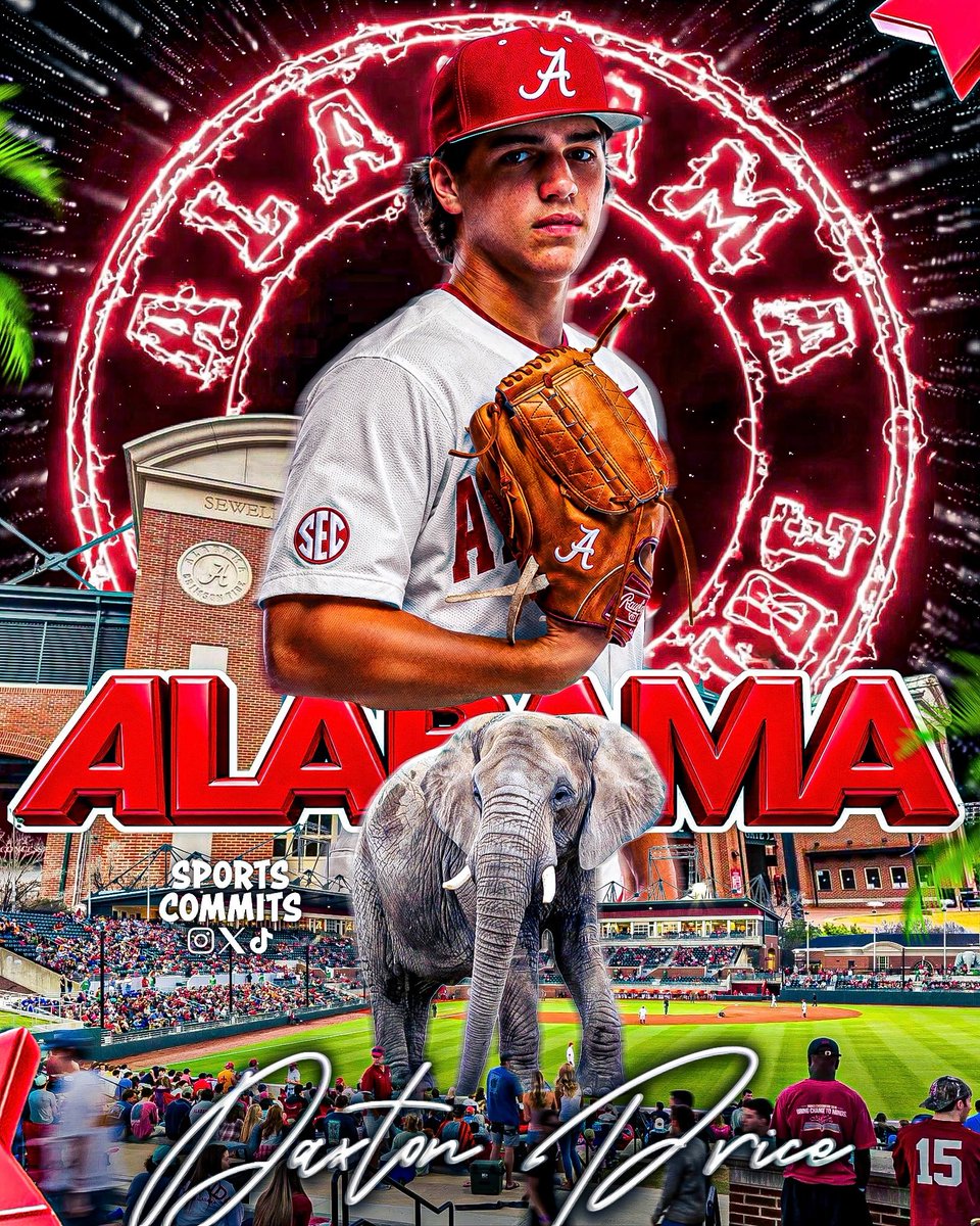 DavisCornell2's tweet photo. 2028 LHP/OF Daxton Price has committed to Alabama. The Mount Pleasant, Texas, standout is headed to Tuscaloosa to continue his baseball career with the Crimson Tide. https://t.co/leaK0tHCC2