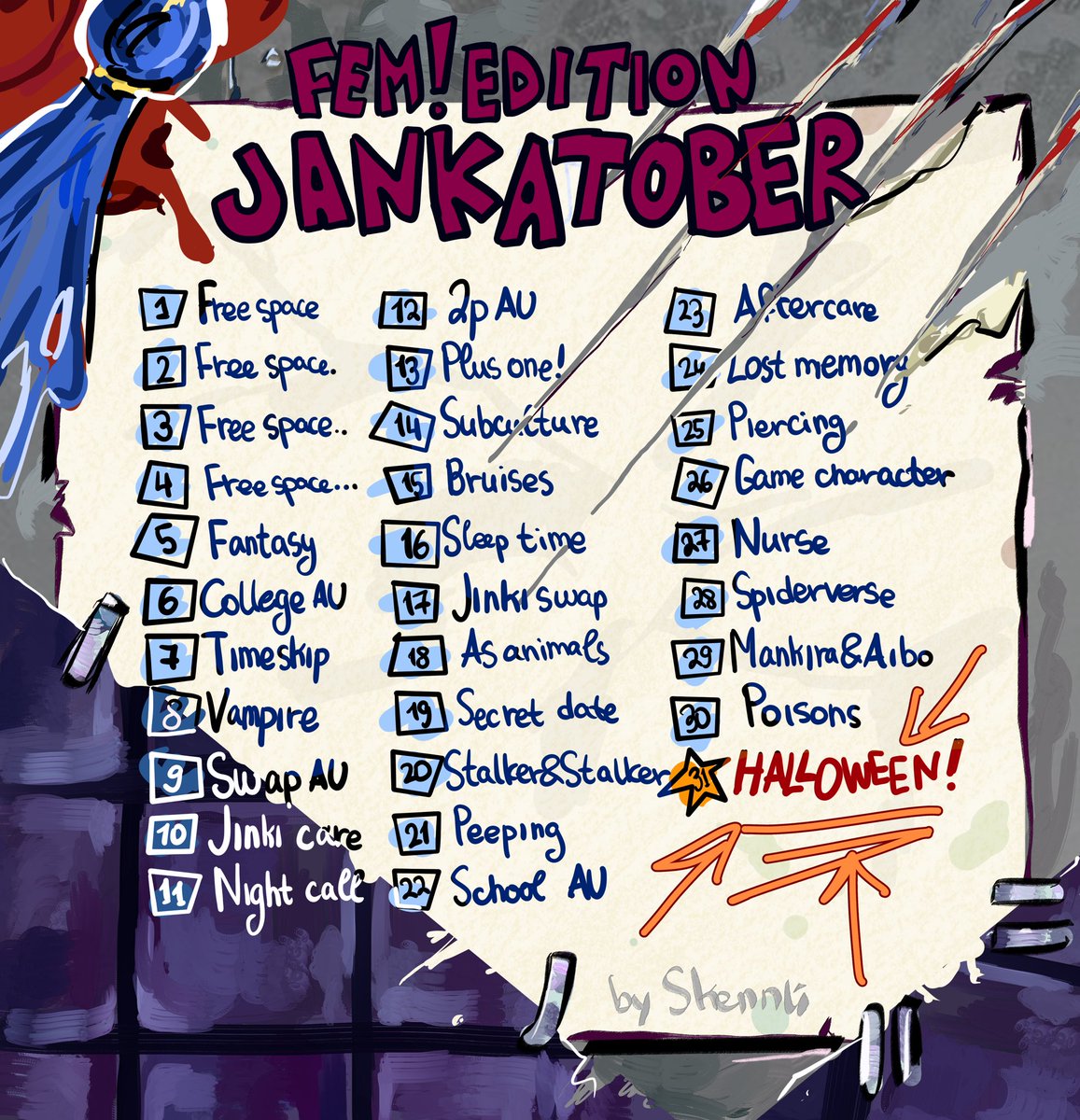 skennli's tweet photo. I was asked, I did it. I’m shy sorry 
#janka #femJANKAtober https://t.co/zRJari8Cqr