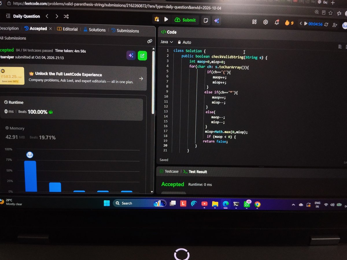 viperdizzert's tweet photo. Daily Log – 4 Oct 2026

DSA: Revised Binary Tree questions + BFS/DFS. Solved Rotten Oranges myself.  
CN: IPv4, IPv6, BOOTP, DHCP, NAC, BGP, IGP, RIP, OSPF + Distance Vector, Link State &amp; Path Vector protocols.  

OS: Revised Peterson, Dekker &amp; Bakery algorithms. https://t.co/ORZpD8vWwU