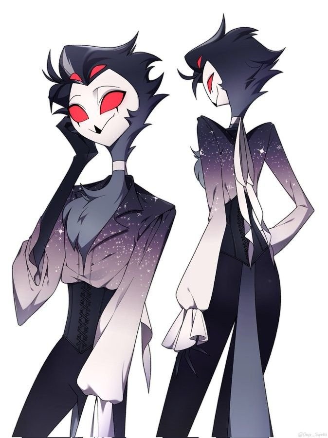 amina_brooke's tweet photo. Pretty faces, darker vibes.🖤✨
#HelluvaBoss‌ #DigitalArtist #Stolas #CommissionOpen https://t.co/MjbDENQp7N