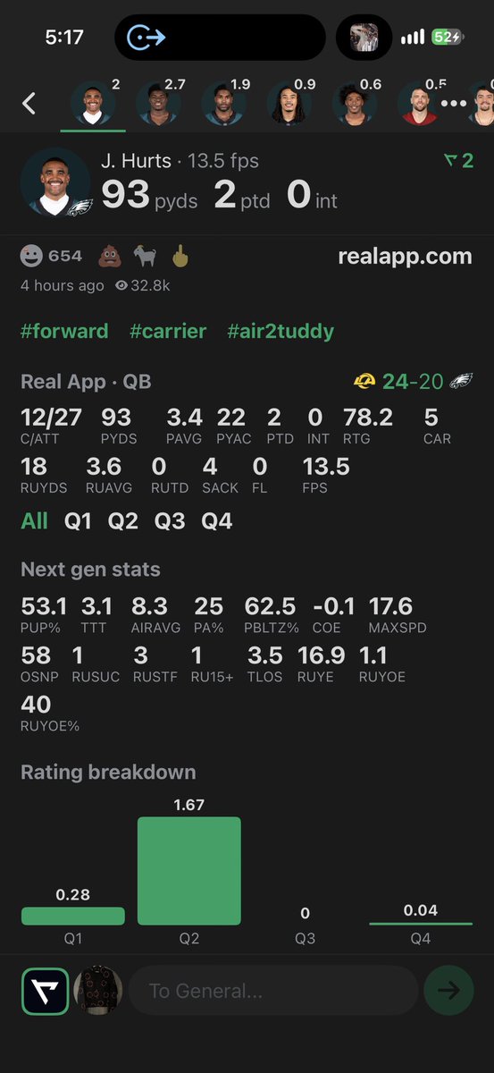 icouldnotsleep's tweet photo. that "are you talking bout SUPER BOWL MVP Jalen Hurts" shit have to stop, can ya accept that he has NEVER been ELITE &amp; just carried https://t.co/bHdWecYlW0