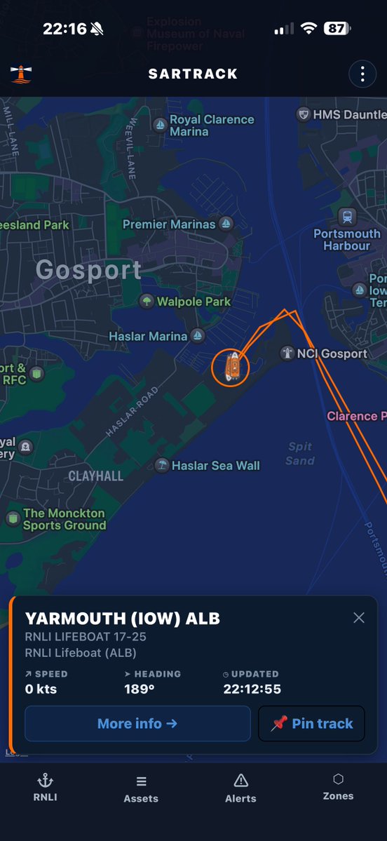GauciReports's tweet photo. 🚨GOSPORT: RLNI Bembridge &amp; Yarmouth have landed.

Angry locals allow their feelings to be heard with shouts of “Send them back!”  and “Traitors!”

This is another sickening act by the government allowing this to destroy the UK! https://t.co/Mpx1zuDPnt