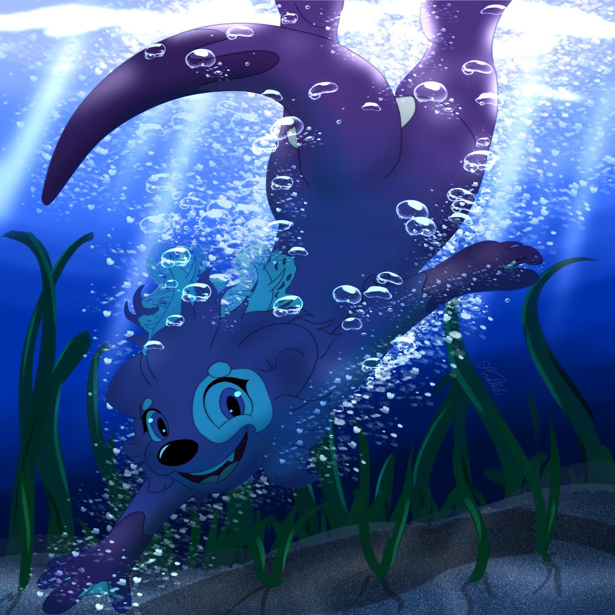 GrandukeAnduke's tweet photo. Whay if Bailey was an otter.. and a girl? 😳😳😳

Would you swim with her? https://t.co/I1nWh21NzT