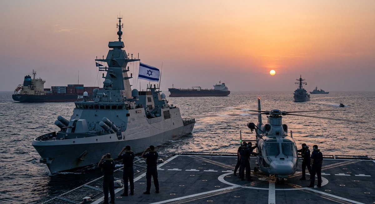 DiamondNews001's tweet photo. @Osint613 🇮🇱 Israel isn’t treating maritime security as a side issue anymore.

If the Strait of Hormuz and Bab al-Mandab can affect Israel’s interests, then naval power becomes a much bigger part of the strategy.

The next battlefield may not always be on land. https://t.co/5kXvIjVrML