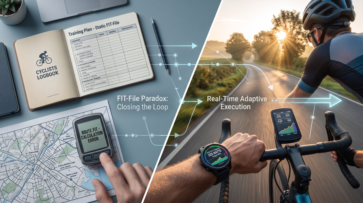 alphanomeai's tweet photo. A standard workout file flattens a nuanced training prescription into rigid time &amp; target blocks. It instructs on target zones, but lacks the conditional logic required to adapt when real-time human physiology diverges from the plan.

Feat @Domeslyride 

https://t.co/Wi5jjN00aS https://t.co/DlcSRaPiNY