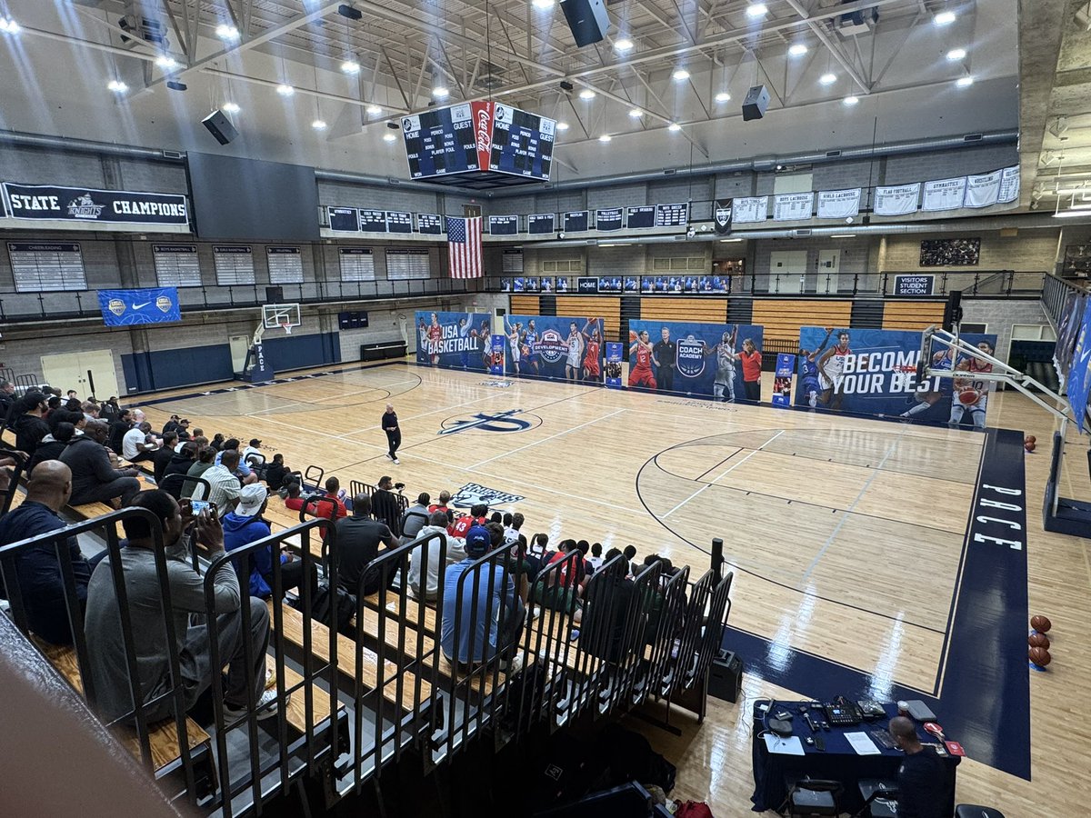 coachswhite's tweet photo. Incredible weekend of hosting, learning and sharing with the @usabasketball @USABYouth Coaching Academy at @paceacademy!!
#CantStopWontStop https://t.co/A57gm6EJLt