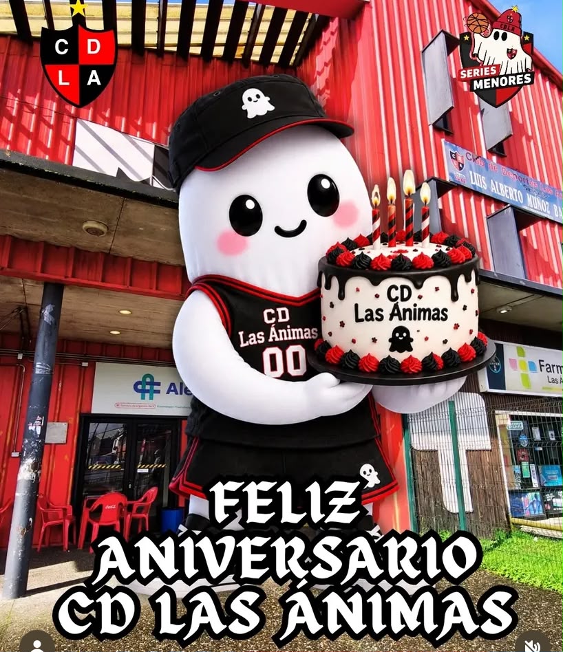 Valdivia_2024's tweet photo. Le envíamos un afectuoso saludo al Club Deportes Las Ánimas por su aniversario 84°. Los Fantasmas tienen en sus vitrinas los títulos de la @liga_nacional (temporada 2017-2018), Copa Chile, Supercopa y Liga Saesa. ¡Muchas felicidades, @cdla_lasanimas! 👻⚫️🔴🏀 #Valdiviacl https://t.co/hRZBkNmHnk