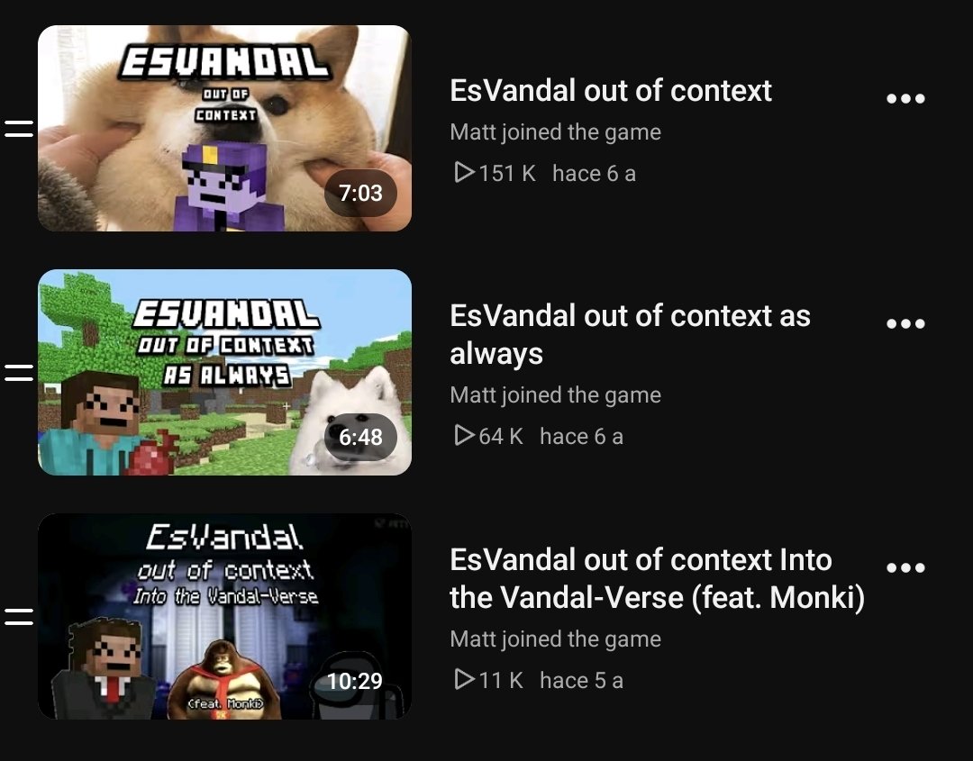lilysoupp's tweet photo. Mis aportes a la comunidad además de ser fantasma, han sido pocos.

Hice una trilogía de recopilación de clips de Vandal hace años, no tengo ni idea si alguno llegó a ver uno de esos videos https://t.co/sWrwnWz43u