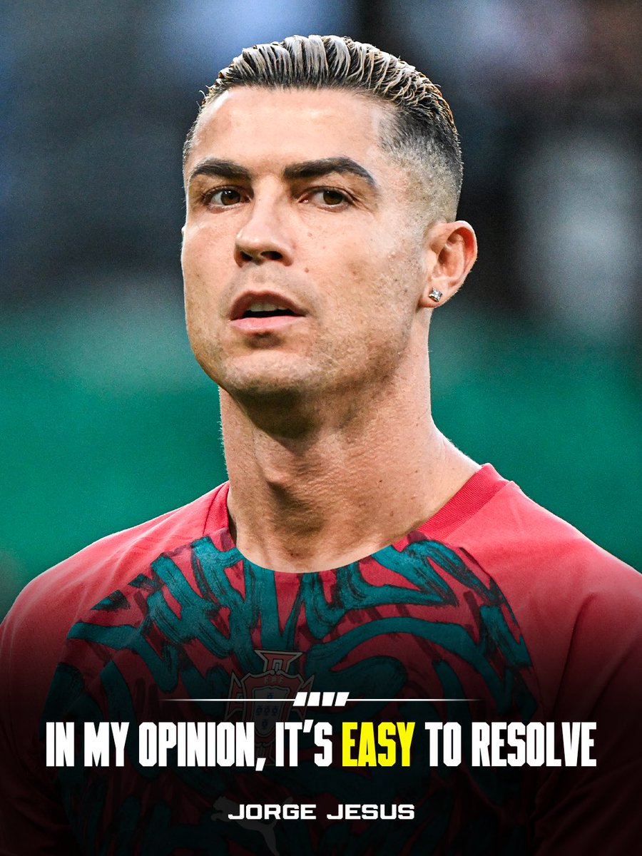 FabrizioRomano's tweet photo. 🚨 Jorge Jesus: “There are no bad feelings with Cristiano. It’s easy to resolve, in my view”. https://t.co/wNggwwWk5G