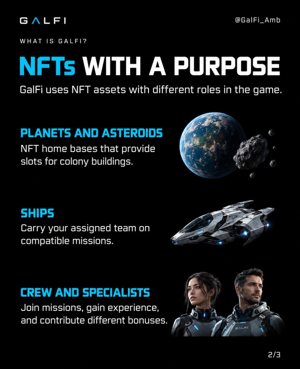 okamiyow's tweet photo. GALFI is an upcoming science fiction strategy game and economic simulation on Polygon. 

Colonies, ships, crews and resources are connected parts of its game design.

Which part would you like to understand first?

@GalFiOfficial

#GALFI #SpaceStrategy #GalFiAmbassador https://t.co/op5vIKEsCK