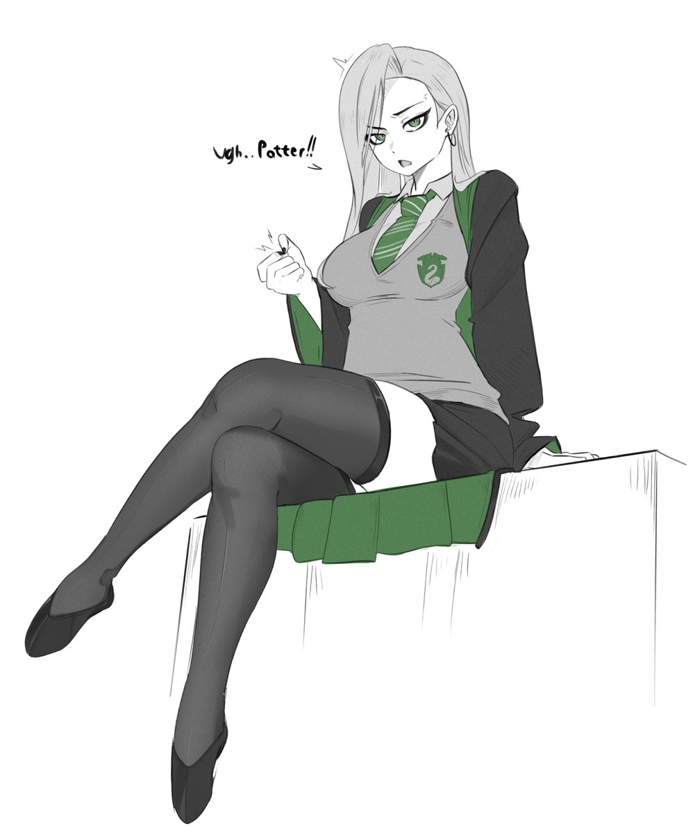 0_Kaisah's tweet photo. Malfoid doodle💢🐍 https://t.co/ZznIDGlFct