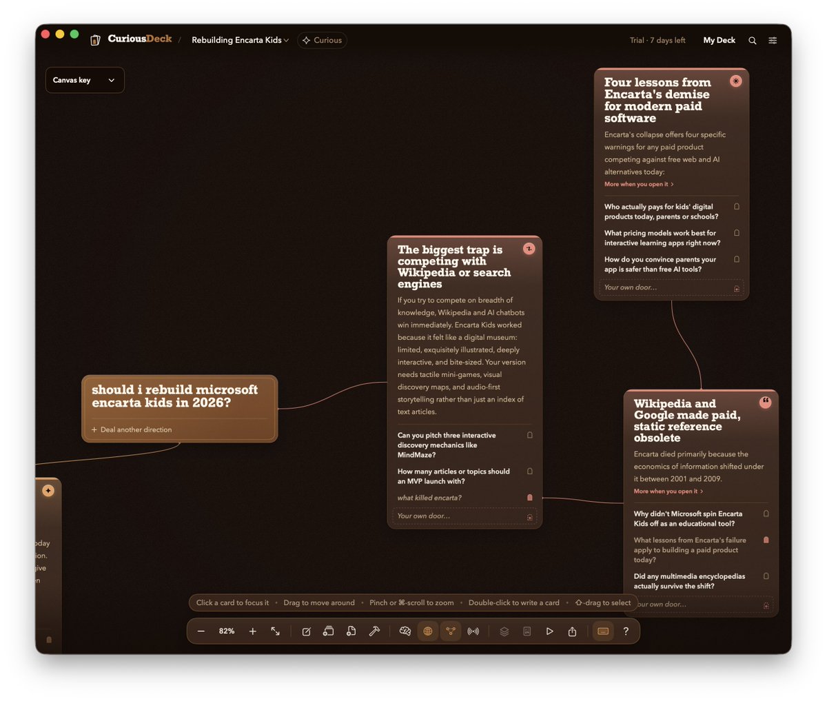 it handles context a bit differently as well - each branch/path or path ...