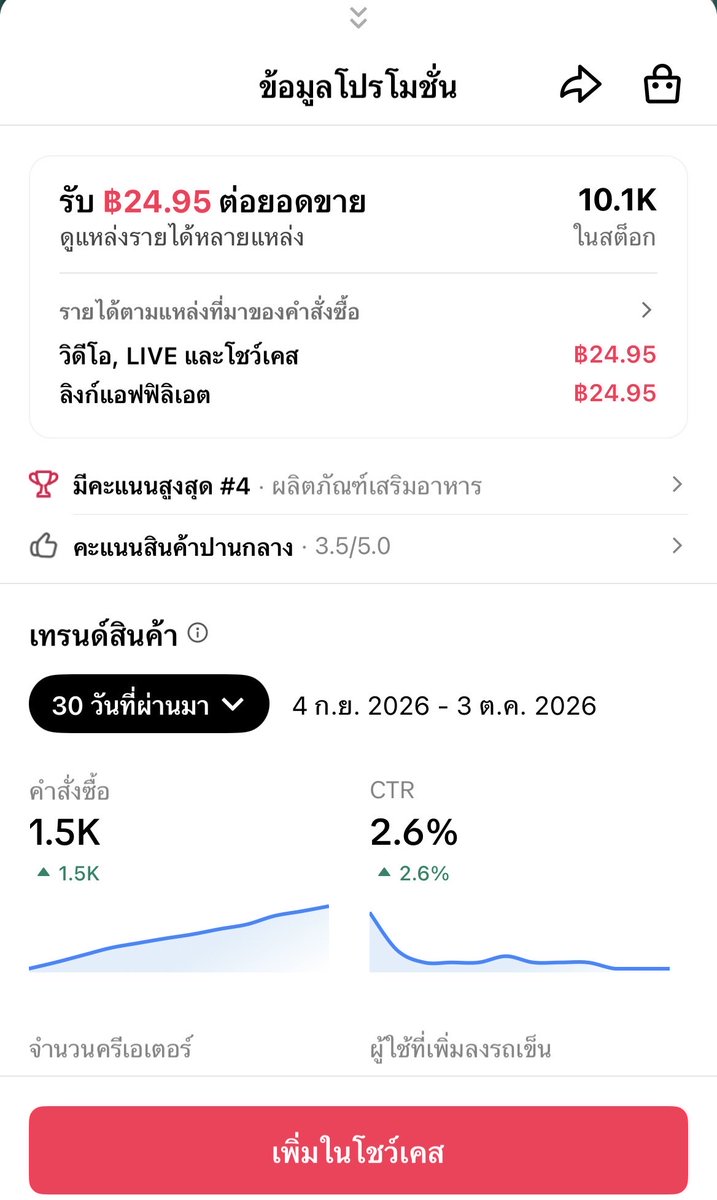 notordinary4289's tweet photo. มาแจก prompt สำหรับคัดตะกร้าสินค้าน่าทำปักตะกร้าขาย

ทำ Tiktok ให้ปังการเลือกสินค้าให้แม่นคือหัวใจสำคัญเลย ถ้าเลือกสินค้าถูกแค่ยืนถือทำหน้ามึนๆเขียนบอกโปรนิดหน่อยก็มีโอกาสที่จะขายได้มากกว่าแล้วค่ะ🤣

เดี๋ยวนี้ดีมากเลยนะที่ Tiktok มีข้อมูลสินค้าให้ดูได้ เพราะข้อมูลมันค่อนข้างเรียลไทม์เลย ทำให้เราเลือกสินค้าได้แม่นขึ้น

แต่มันก็ไม่แม่นเท่ามี Kalodata นะเพราะสินค้าบางตัว ยอดขายปังก็จริงแต่อาจจะมาจากไลฟ์ล้วนๆไม่ใช่จากคลิปวีดีโอ หรือยอดขายอาจจะกระจุกอยู่กับแค่กับครีเอเตอร์บางคน ซึ่งข้อมูลตรงนี้ใน Tiktok มันดูไม่ได้ค่า

ถ้าใครจะเอาจริงเอาจังอยากได้หลักแสนหลักล้านแนะนำว่า kalodata คือของต้องมี เพราะมันดูได้ลึกกว่านะคะ

ถ้าจะคัดสินค้าจากข้อมูลใน Tiktok อย่างเดียว ข้อมูลสินค้าจะอยู่ในตะกร้า มีทั้งแบบ 7 วันและ 30 วัน ทำให้เราวิเคราะห์ง่ายขึ้น

ข้อมูลมีตามนี้เลย
✨ยอดขาย 7 วัน/ 30 วัน
✨ยอดคลิก CTR
✨จำนวนครีเอเตอร์
✨จำนวนผู้ใช้ที่เพิ่มเข้ารถเข็น
✨จำนวนสต๊อก
✨ค่าคอมมิชชั่น
✨ราคาสินค้า

แจก Prompt เอาไว้คัดสินค้าคร่าวๆก่อนเอามาลงช่อง
คำสั่งนี้จะช่วยวิเคราะห์สินค้าว่าน่าลุยหรือไม่น่าลุย แค่แคปภาพสินค้า+ข้อมูล แล้วโยนไปใน chat gpt ซัก 3-4 ภาพ ให้เห็นข้อมูลตามที่บอกไว้ด้านบนได้เลยเดี๋ยวมันจะวิเคราะห์ออกมาให้เอง แจก prompt ไว้ในเธรดนะคะ👇🏻