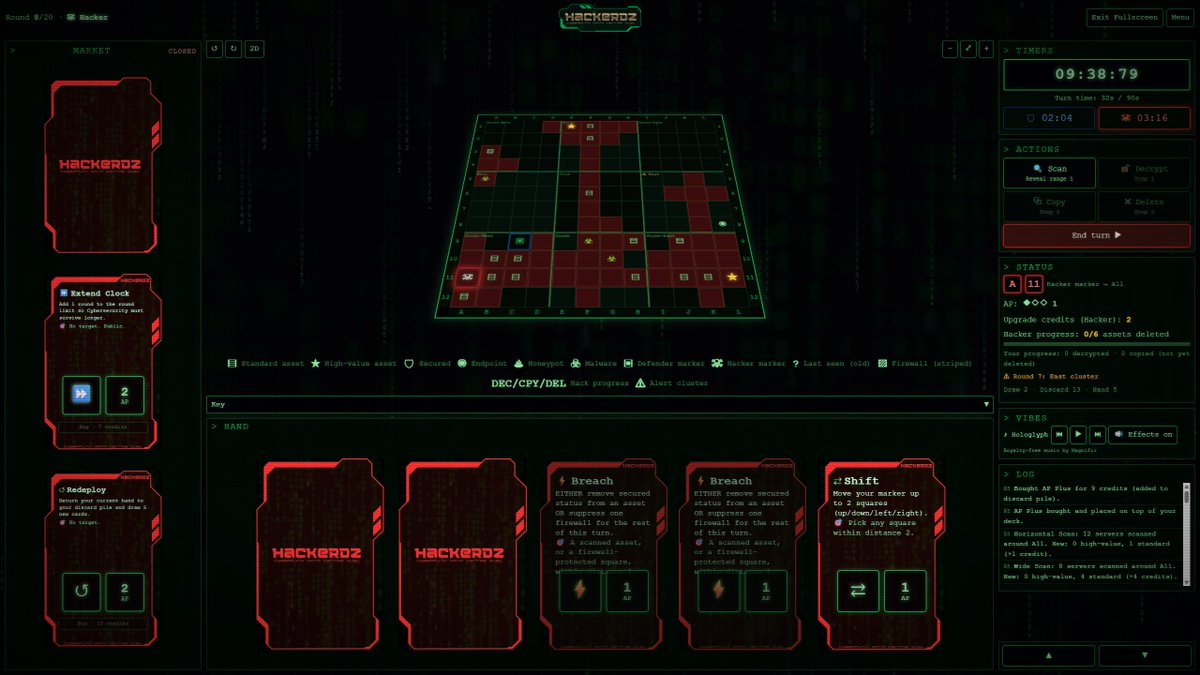 MaxImusBcom's tweet photo. ���#RedTeam vs 🔵#BlueTeam
... who will WIN?
#HackerdZ has had a huge update:
- Colour coded teams
- 2D and 3D Server Matrix
- 7 New cards in the market
- Deck limits balanced
Pick your side. Play for FREE! https://t.co/Zh01DeoDXB
#BuiltwithRUN #IndieGame #IndieVibes #gamer https://t.co/MuRVCiVMpW