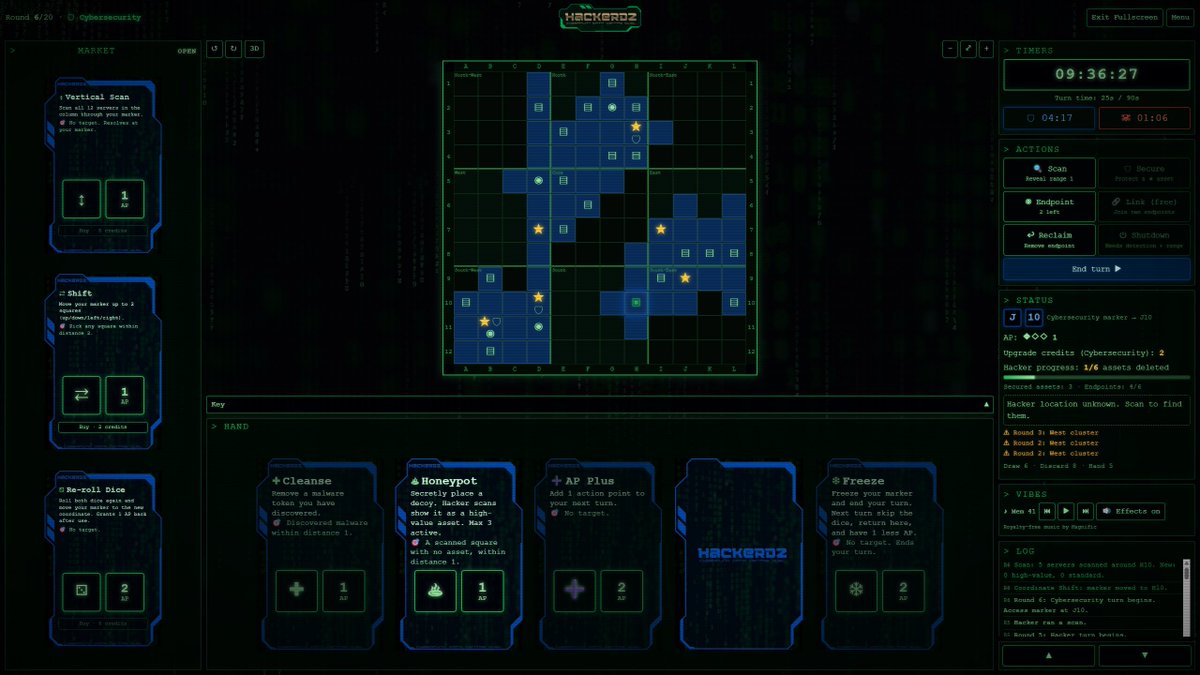 MaxImusBcom's tweet photo. ���#RedTeam vs 🔵#BlueTeam
... who will WIN?
#HackerdZ has had a huge update:
- Colour coded teams
- 2D and 3D Server Matrix
- 7 New cards in the market
- Deck limits balanced
Pick your side. Play for FREE! https://t.co/Zh01DeoDXB
#BuiltwithRUN #IndieGame #IndieVibes #gamer https://t.co/MuRVCiVMpW