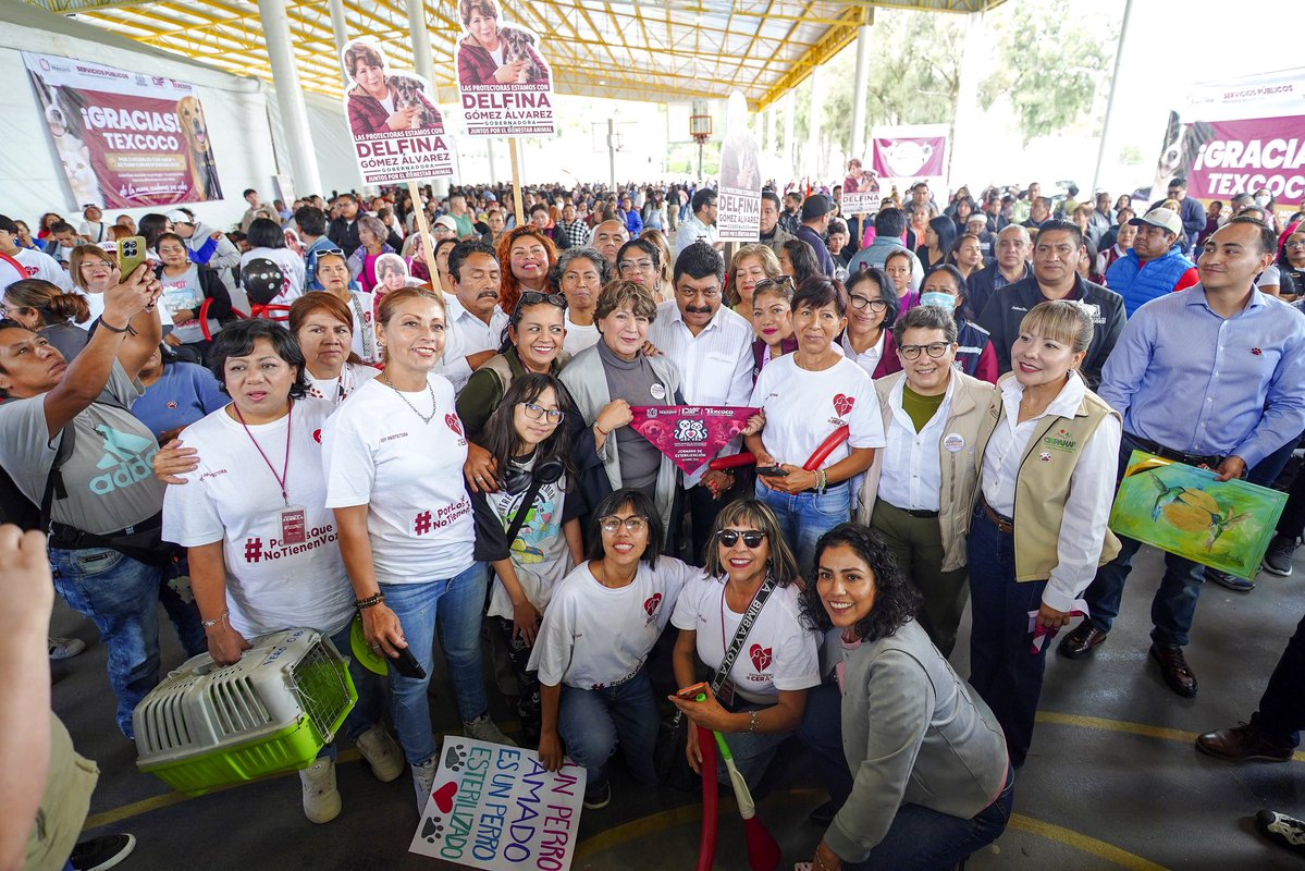 delfinagomeza's tweet photo. En mi querido #Texcoco, este domingo, Día de los Seres Sintientes en el Estado de México, inauguramos el Mes Nacional de Esterilización Quirúrgica de Perros y Gatos, con el objetivo de promover su cuidado y que representa una manera de entender el bienestar animal y aplicar la nueva ley para su protección.
En el #EdoMéx, todas y todos somos parte de la transformación y nuestros seres sintientes son parte esencial y trabajamos también por su bienestar.
#ElPoderDeServir