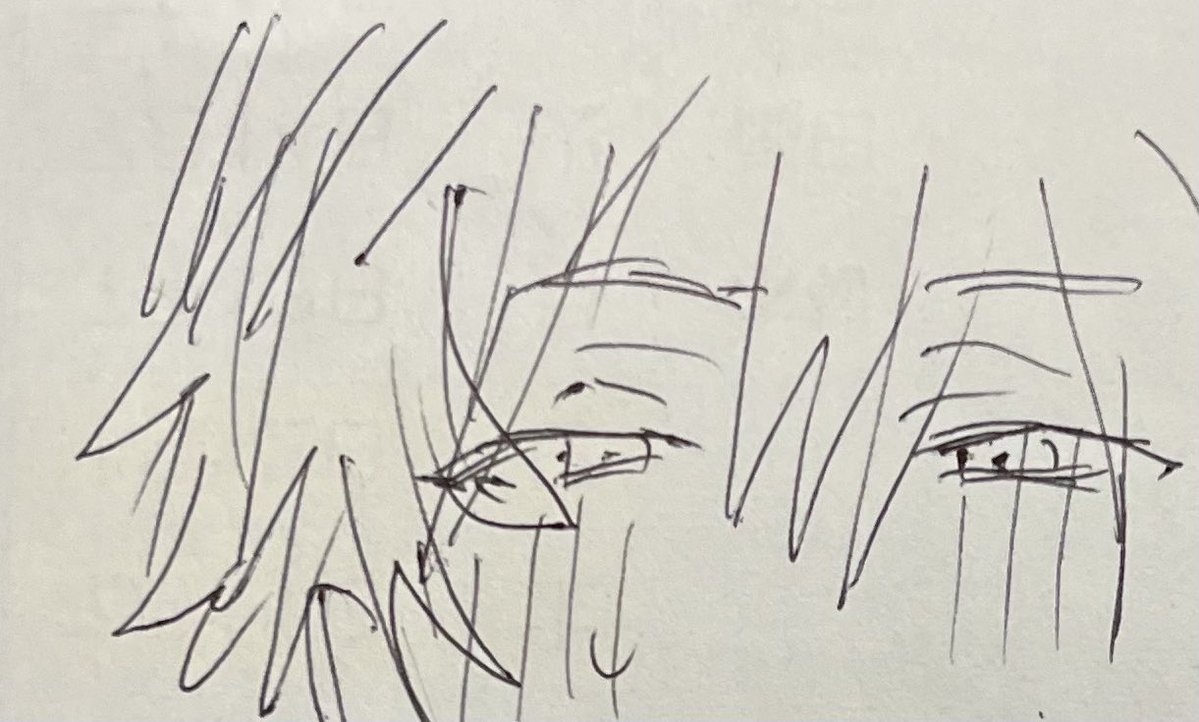 hamukogori's tweet photo. 今後描きたいなという顔を雑に紙に描いたやつがめっちゃたまってるけどいざiPadで描き直そうとするとこのときの良さが無くなる https://t.co/7kB47X3xll