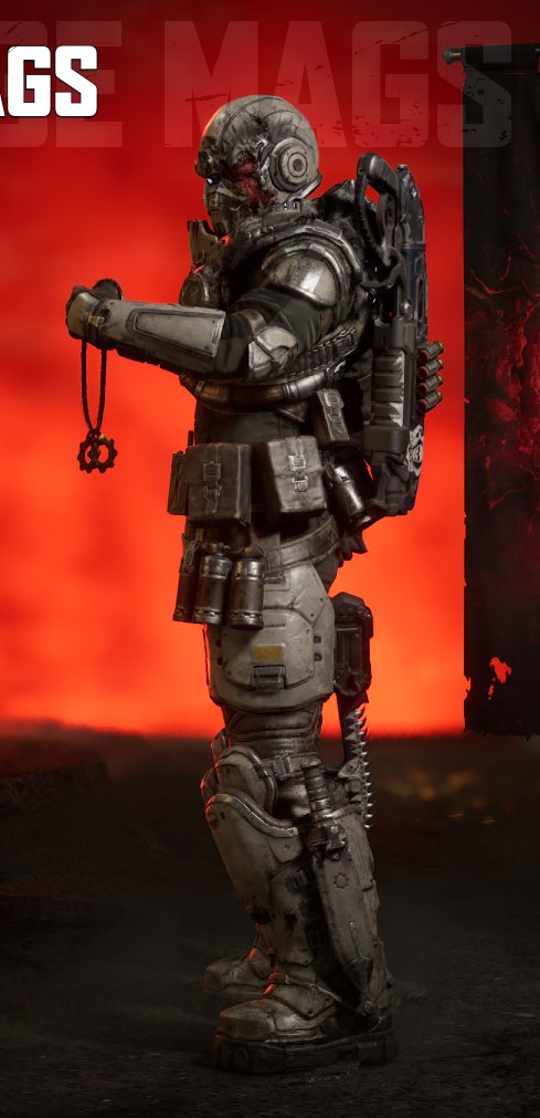 INeed9mmRounds's tweet photo. @MaylaBrown @Coco_Newt @Pirat_Nation It is, in fact, NOT her helmet, as her damaged Heavy Gear helmet doesn't have the same damage as shown in the main menu art. Her helmet is shrapnel scarred vertically, while the main menu helmet is a bullet hole that goes completely through, while also blowing out the side panel. https://t.co/Eyo8J2EaJD