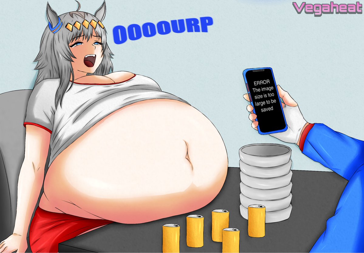VegaheatArt's tweet photo. Stuffed to the brim #Weightgain #ssbbw #bbw #fatart #feederism #burp https://t.co/pfVHW5wknb