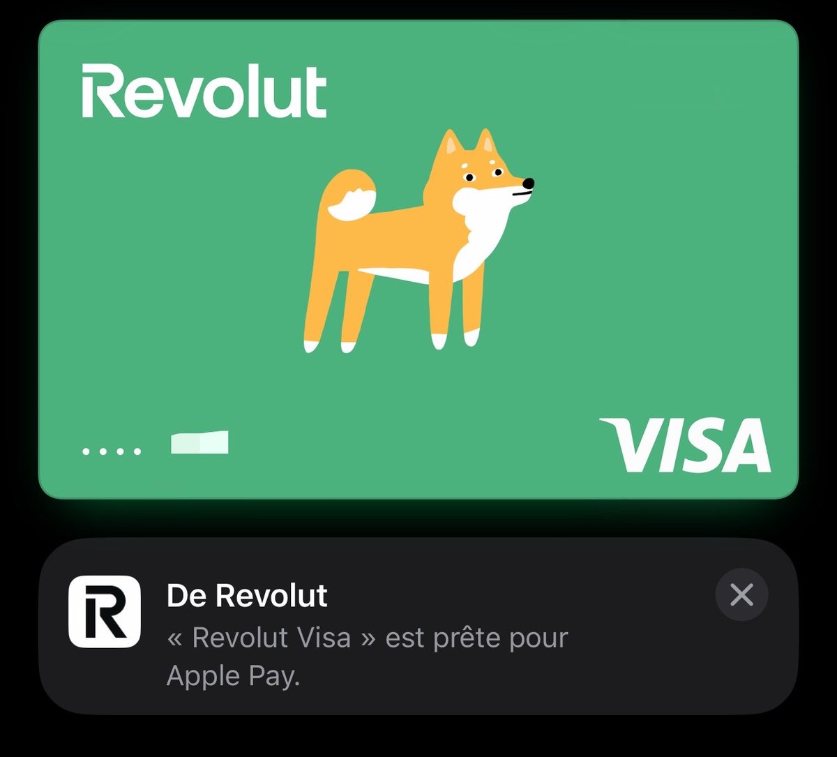 amirafeverr's tweet photo. j’ai eu 2 nvl cb dans mon Apple Pay dont une : ptdrrrrrrr adorable https://t.co/2zLSc9hNQZ